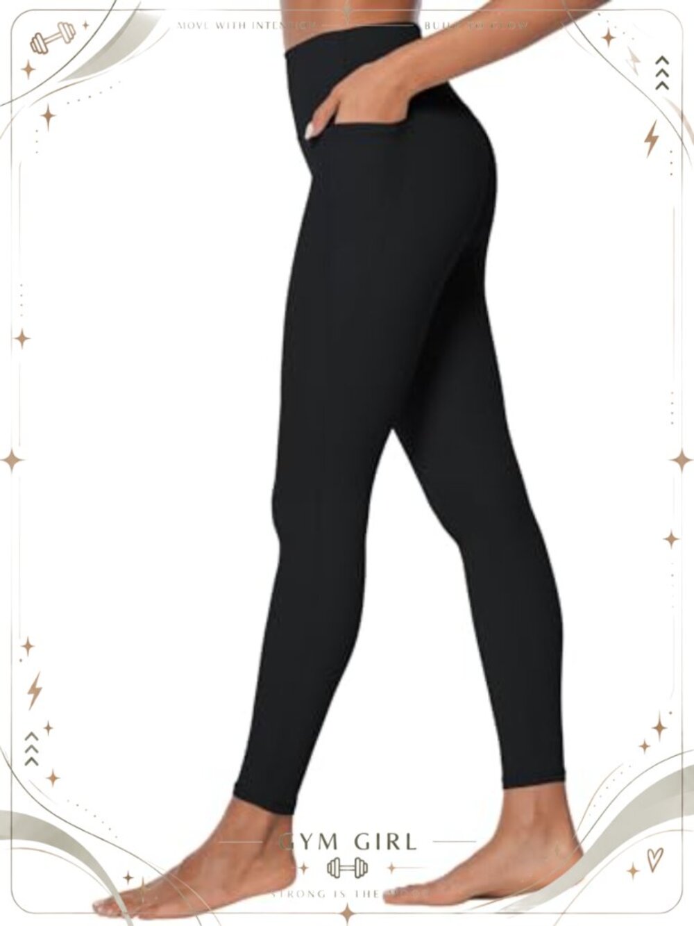 Sunzel No Front Seam Compression Workout Leggings with Pockets
